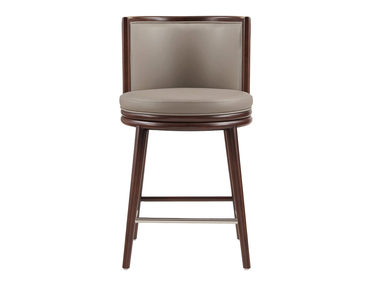 Evalyn Counter Stool in Taupe by Manhattan Comfort at Eve Furniture