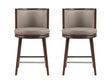 Evalyn Counter Stool in Taupe (set of 2) by Manhattan Comfort at Eve Furniture