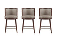 Evalyn Counter Stool in Taupe (set of 3) by Manhattan Comfort at Eve Furniture
