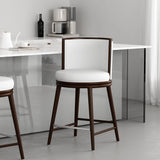 Evalyn Counter Stool in White by Manhattan Comfort at Eve Furniture