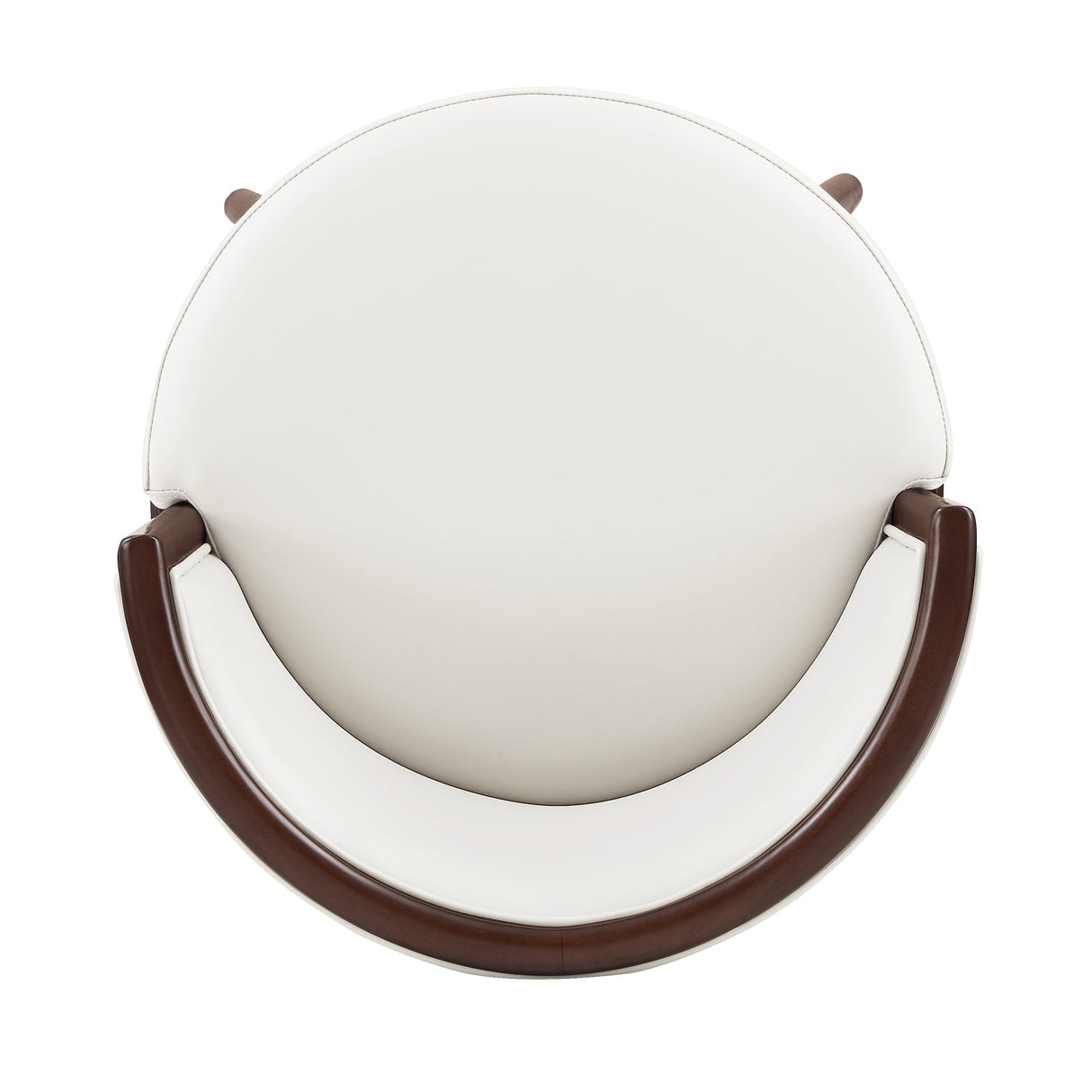 Evalyn Counter Stool in White by Manhattan Comfort at Eve Furniture