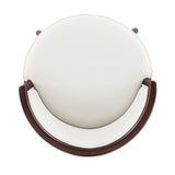Evalyn Counter Stool in White by Manhattan Comfort at Eve Furniture