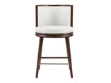 Evalyn Counter Stool in White by Manhattan Comfort at Eve Furniture