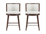 Evalyn Counter Stool in White (set of 2) by Manhattan Comfort at Eve Furniture