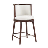 Evalyn Counter Stool in White (set of 3) by Manhattan Comfort at Eve Furniture