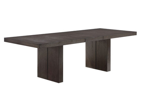 Evan 5-Piece 78-96-inch Dining Room Set with 4 Eggshell Linen-Look Side Chairs by Steve Silver at Eve Furniture