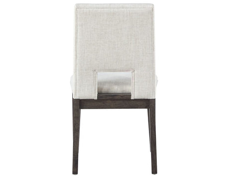 Evan 5-Piece 78-96-inch Dining Room Set with 4 Eggshell Linen-Look Side Chairs by Steve Silver at Eve Furniture