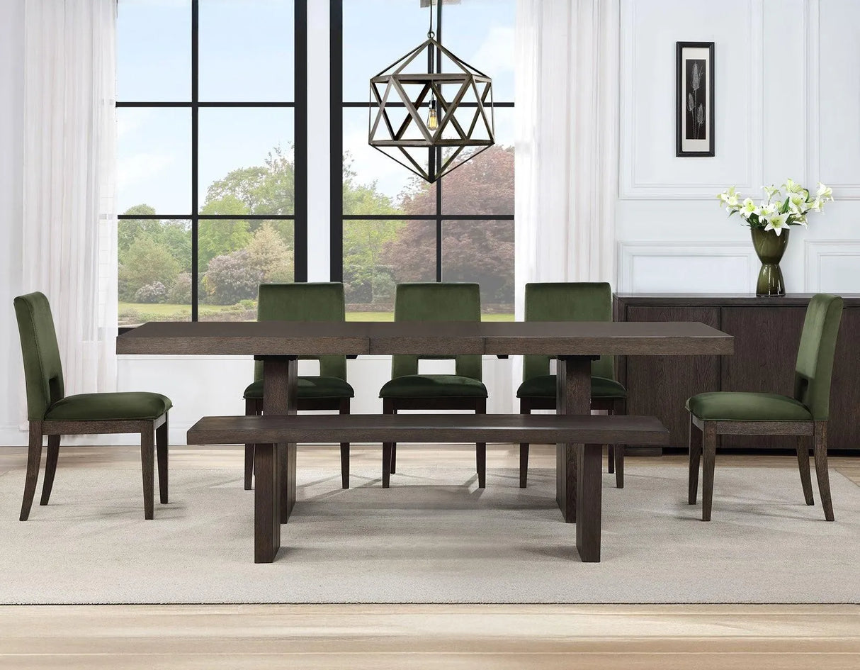 Evan 68″ Wooden Bench by Steve Silver at Eve Furniture