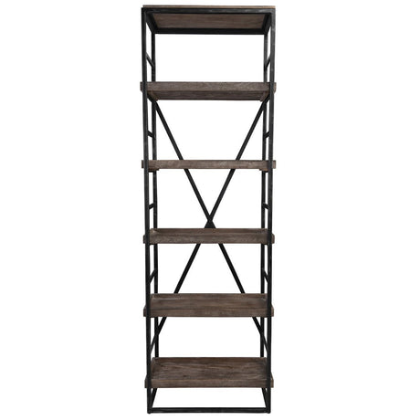 Evan Olive Brown Bookshelf by Classic Home at Eve Furniture