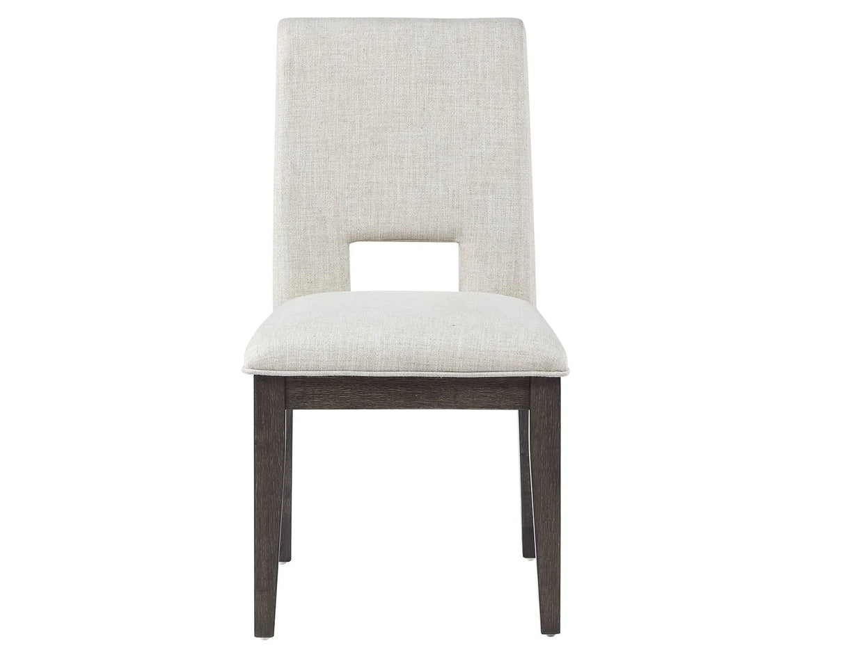 Evan Eggshell/Walnut Brown Dining Room Set by Steve Silver at Eve Furniture