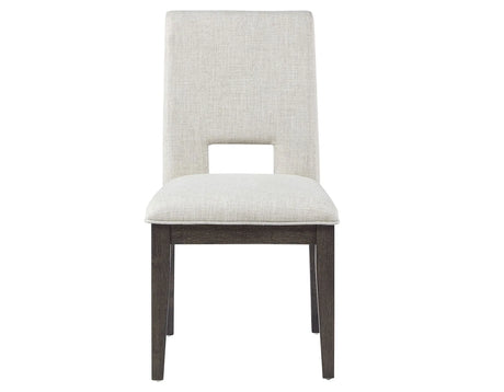 Evan Eggshell/Walnut Brown Dining Room Set by Steve Silver at Eve Furniture
