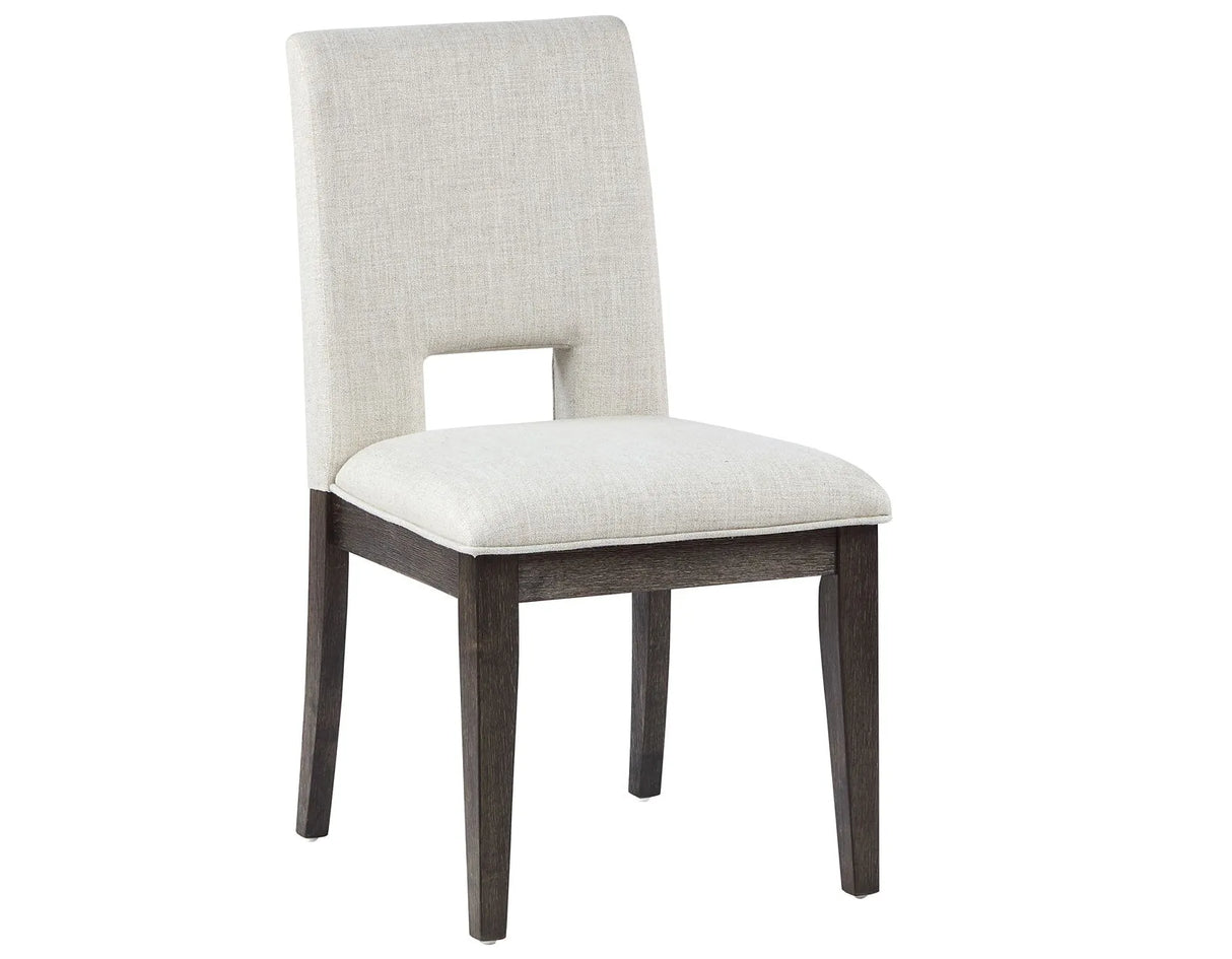 Evan Eggshell/Walnut Brown Dining Room Set by Steve Silver at Eve Furniture