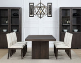 Evan Eggshell/Walnut Brown Dining Room Set by Steve Silver at Eve Furniture