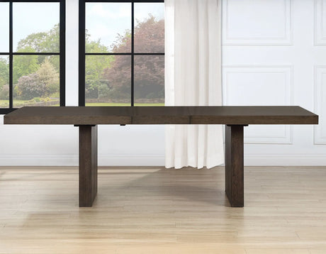 Evan Eggshell/Walnut Brown Dining Room Set by Steve Silver at Eve Furniture