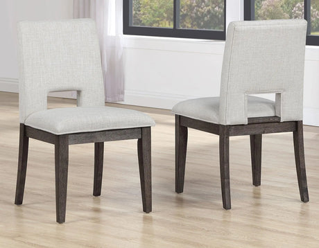 Evan Linen-look Side Chair by Steve Silver at Eve Furniture