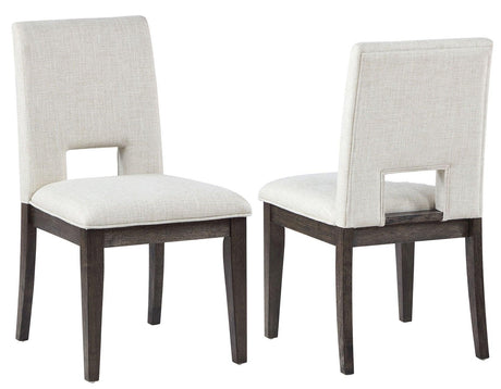 Evan Linen-look Side Chair by Steve Silver at Eve Furniture