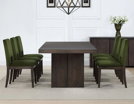 Evan Walnut Brown Dining Room Set by Steve Silver at Eve Furniture