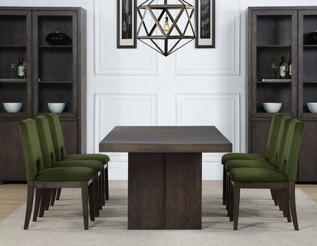 Evan Walnut Brown Dining Room Set by Steve Silver at Eve Furniture