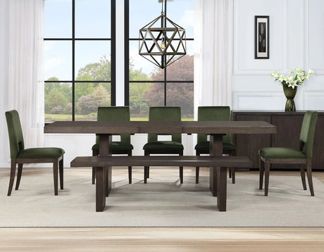 Evan Walnut Brown Dining Room Set by Steve Silver at Eve Furniture