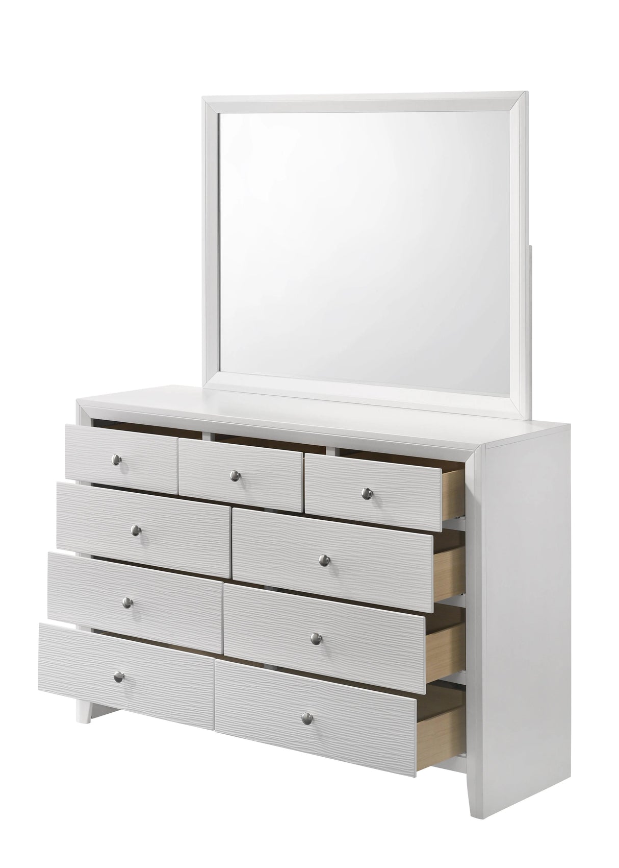 Evan White Dresser by Crown Mark at Eve Furniture