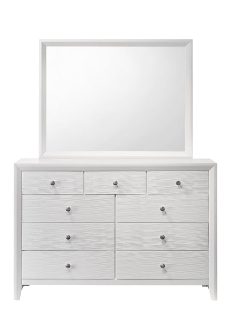 Evan White Dresser by Crown Mark at Eve Furniture