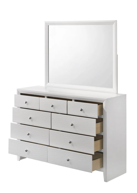 Evan White Panel Bedroom Set by Crown Mark at Eve Furniture