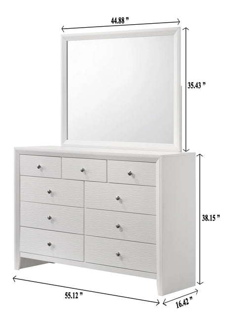 Evan White Panel Bedroom Set by Crown Mark at Eve Furniture
