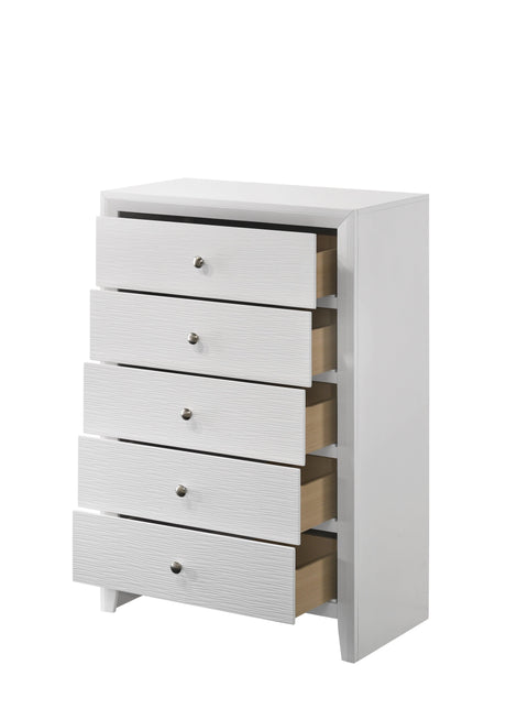 Evan White Panel Bedroom Set by Crown Mark at Eve Furniture