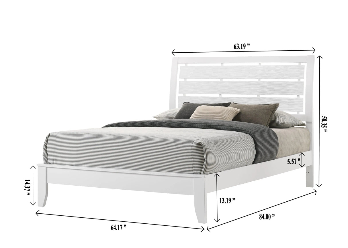 Evan White Panel Bedroom Set by Crown Mark at Eve Furniture
