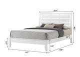 Evan White Queen Panel Bed by Crown Mark at Eve Furniture