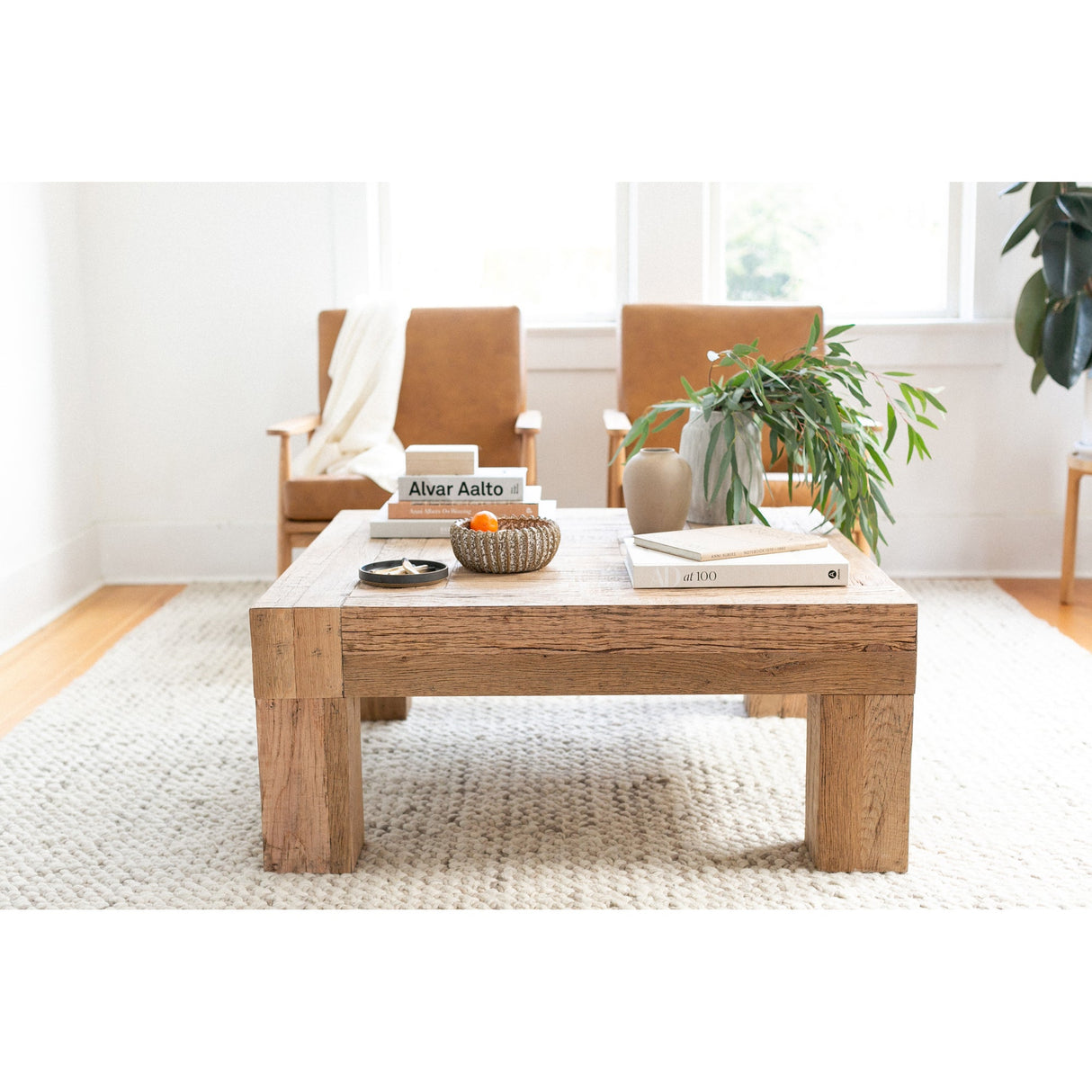 Evander Natural Coffee Table by Moe's Home at Eve Furniture
