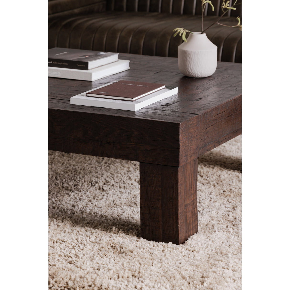 Evander Rustic Brown Coffee Table by MOES at Eve Furniture