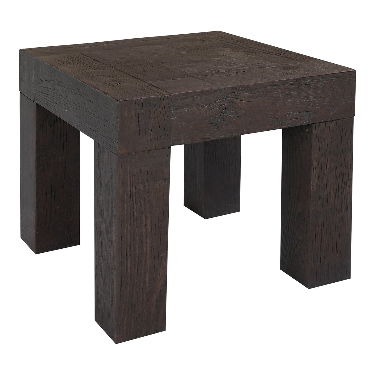 Evander Rustic Brown Side Table by MOES at Eve Furniture