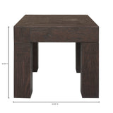 Evander Rustic Brown Side Table by MOES at Eve Furniture