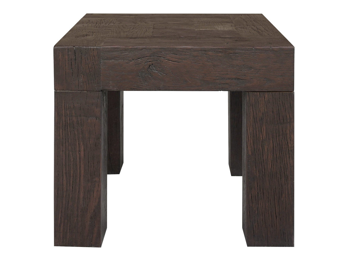 Evander Rustic Brown Side Table by MOES at Eve Furniture