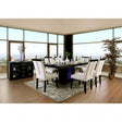 Evangeline Black/Beige 7-Piece Dining Room Set by Furniture of America at Eve Furniture