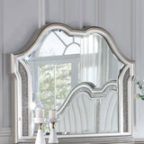 Evangeline Silver Oak Camel Top Dresser Mirror