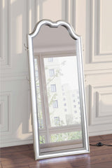 Evangeline Silver Oak Full Length LED Floor Mirror