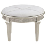 Evangeline Silver Oak 3-piece Vanity Table Set with Tri-Fold Mirror and Stool by Coaster at Eve Furniture