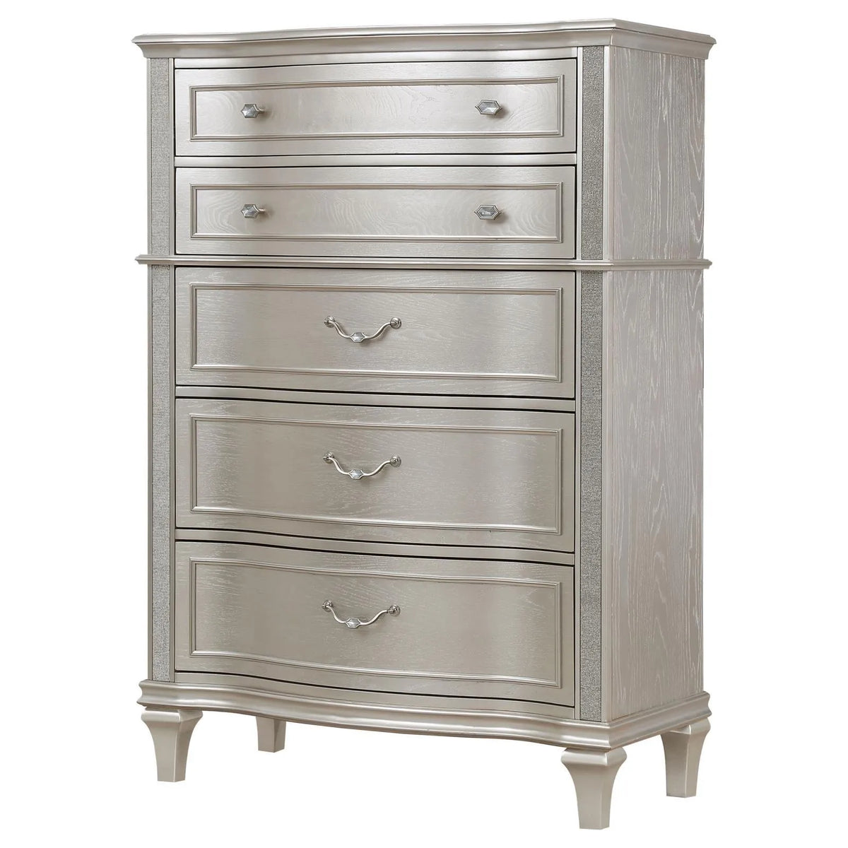 Evangeline Silver Oak 6-Drawer Chest by Coaster at Eve Furniture