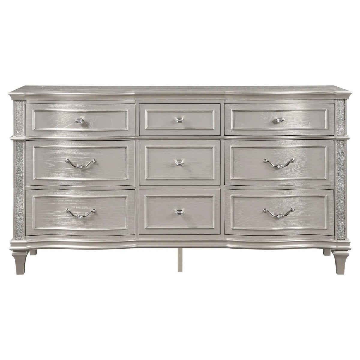Evangeline Silver Oak 9-Drawer Dresser by Coaster at Eve Furniture