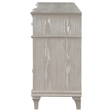 Evangeline Silver Oak 9-Drawer Dresser by Coaster at Eve Furniture
