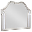 Evangeline Silver Oak Camel Top Dresser Mirror by Coaster at Eve Furniture
