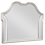 Evangeline Silver Oak Camel Top Dresser Mirror by Coaster at Eve Furniture