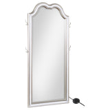 Evangeline Silver Oak Full Length LED Floor Mirror by Coaster at Eve Furniture