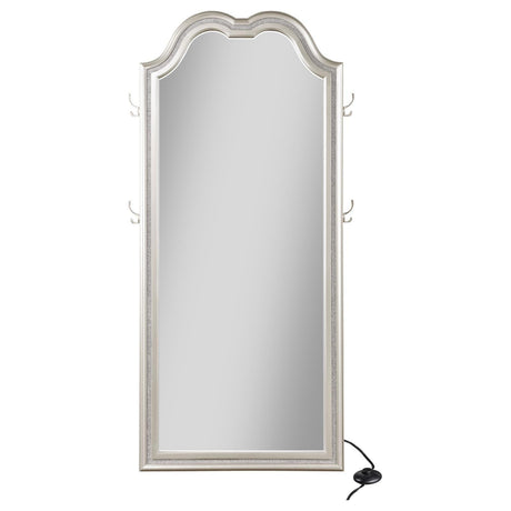 Evangeline Silver Oak Full Length LED Floor Mirror by Coaster at Eve Furniture