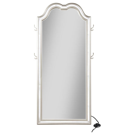 Evangeline Silver Oak Full Length LED Floor Mirror by Coaster at Eve Furniture