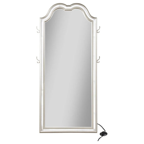 Evangeline Silver Oak Full Length LED Floor Mirror by Coaster at Eve Furniture