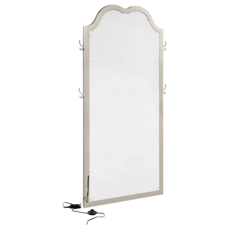 Evangeline Silver Oak Full Length LED Floor Mirror by Coaster at Eve Furniture