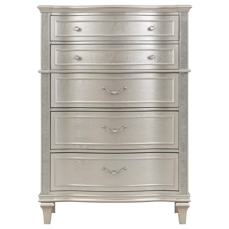 Evangeline Silver Oak 6-Drawer Chest by Coaster at Eve Furniture
